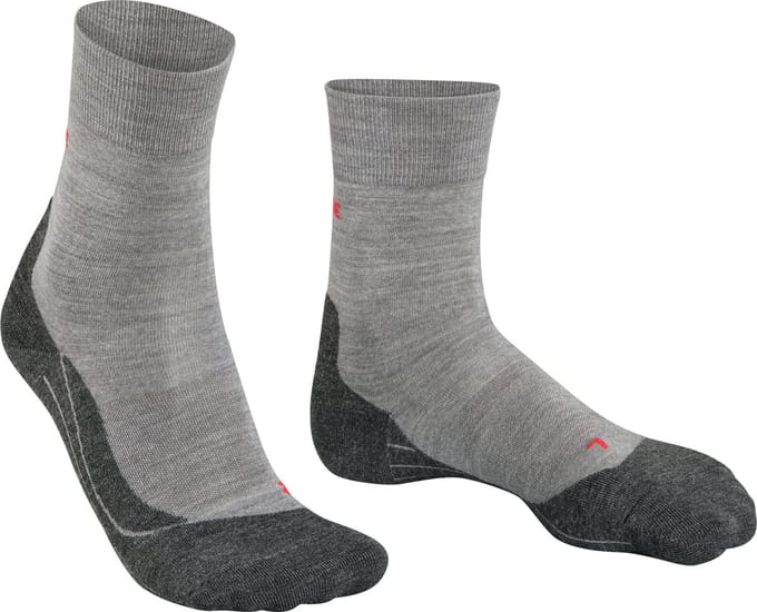 FALKE RU4 Wool anti-blaar wol functioneel materiaal hardloopsokken heren grijs - maat 39-41