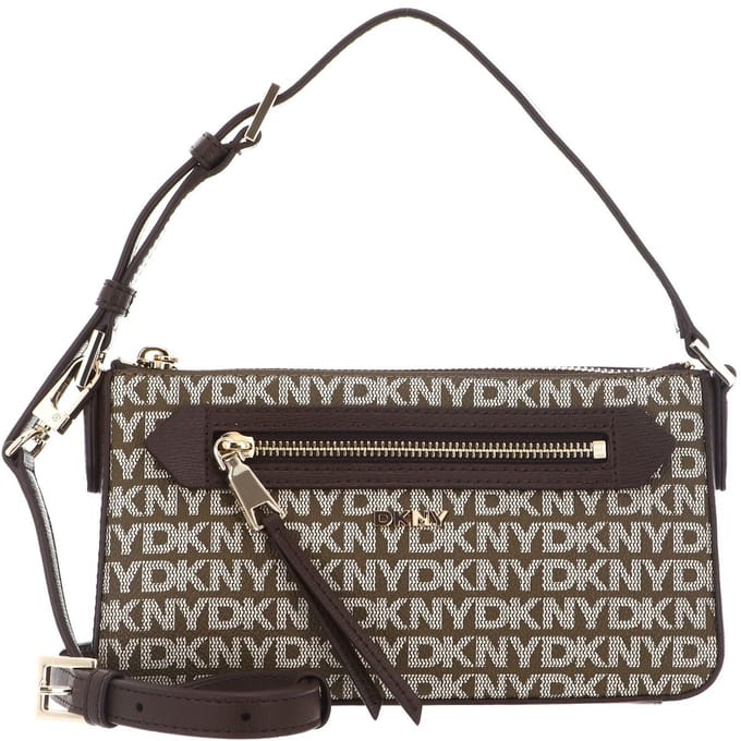 DKNY schoudertas Bryant Ave TZ Dome Crossbody Bag Chino / Chocolate bruine