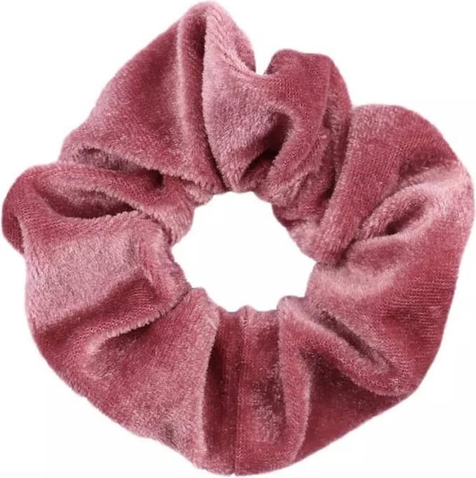 Scoby - Scrunchie - Fluwelen Scrunchie - Haarelastiek - Hair Accessory - Froesel - Elastiek - Roze