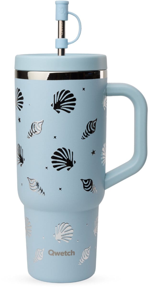 Qwetch Travel Cup Geïsoleerd - Evasion Pastel Blauw