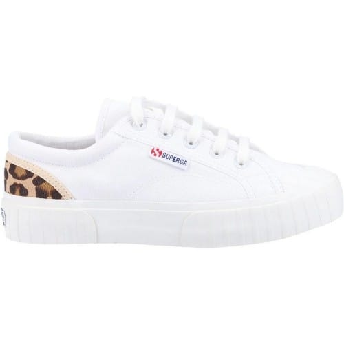 Superga Dames Strepen Sneakers (Wit)