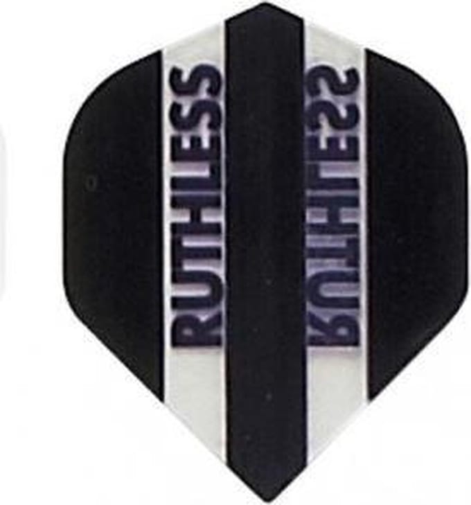 Ruthless Transparant Black - Dart Flights