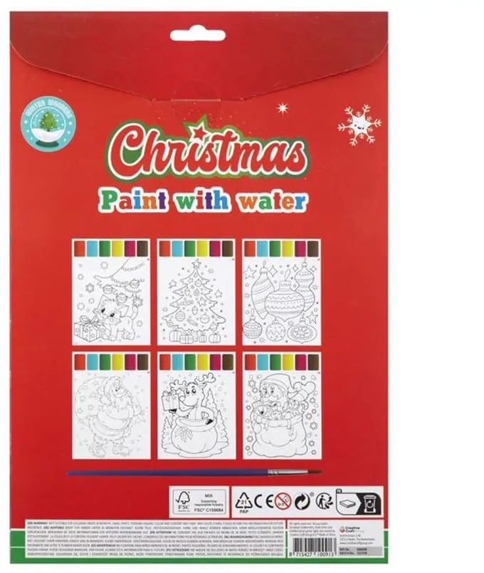 Grafix Water drawing book Christmas