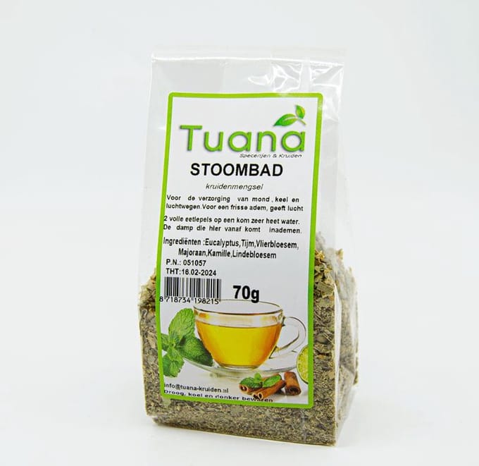 Tuana Kruiden - Stoombad Kruidenmix 70 G - 70 Gram - TUTHEE084
