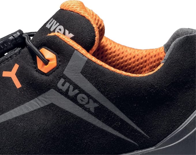 Uvex 2 Halb-schoenen S3 65242 Zwart, Oranje (65242)