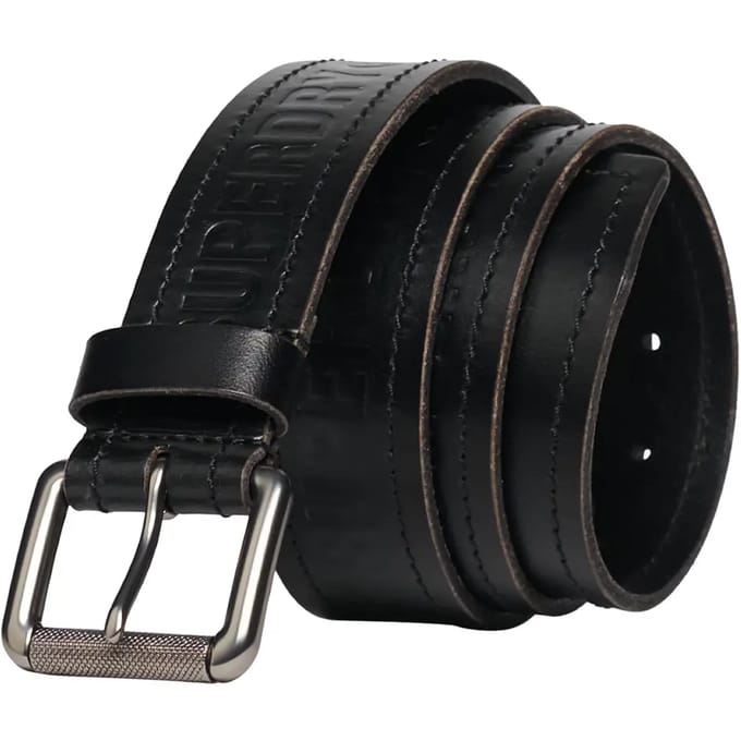 Superdry Leren Riem Zwart L Man