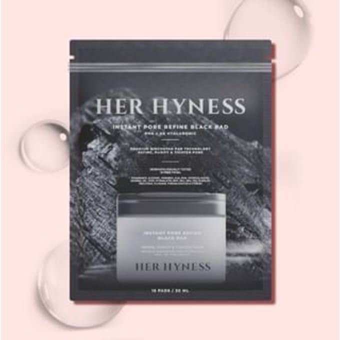 HER HYNESS - Instant Pore Refine Black Pad PHA + 5X Hyaluronic Trial 15 pcs