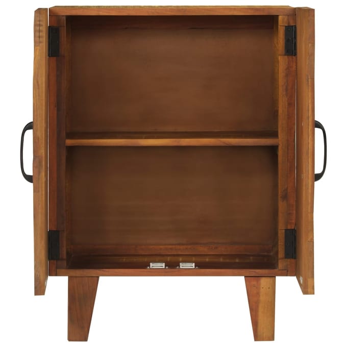 vidaXL - Dressoir - handgesneden - 55x30x75 - cm - massief - gerecycled - hout