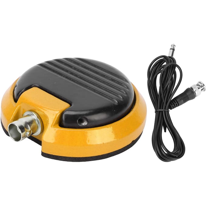 Pédale de commutation au pied ronde pour machine à tatouer, interrupteur au pied portable pour machine à tatouer, accessoireRose jaune