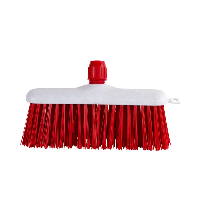 Luva straatbezem, kunststof, 30 cm, rood