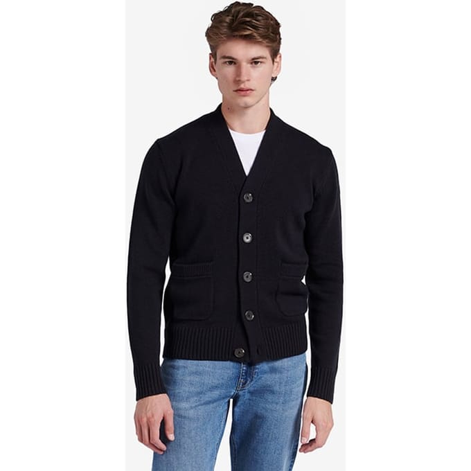 No Label Boston Merino Wool Navy Maat: S | Cardigans Outlet | Heren | Zwart