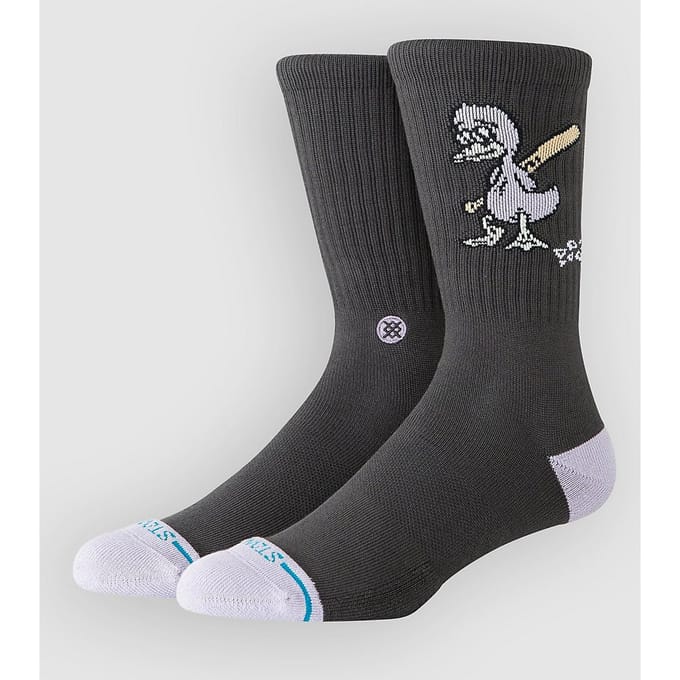 Chaussettes décontractées pour hommes Stance, LIGHTS OUT CREW CHARCOAL