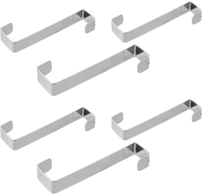 Set van 6 haken voor deur en kast Fackelmann Tecno