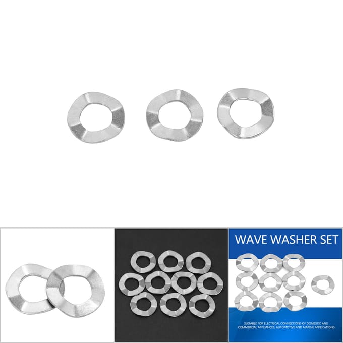 M14 10pcs Acier Inoxydable Rondelle Ondulée Joint Rondelles Ressort Outils de Blocage M14(10PCS)