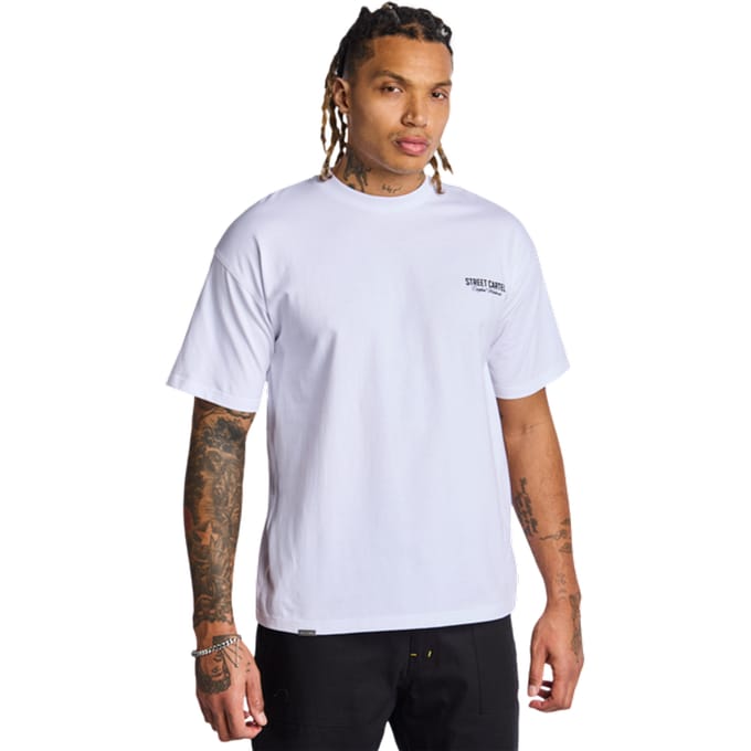 Street Cartel Racer T-shirts Heren - Wit - Maat S