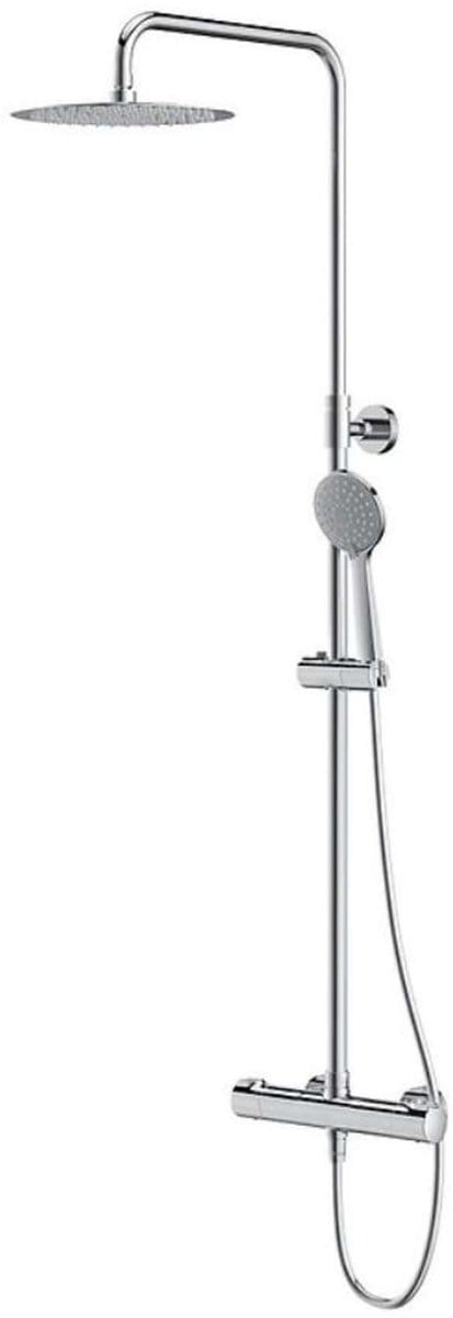 Cersanit City - Doucheset met thermostaat, diameter 25 cm, 3 jets, chroom S951-340
