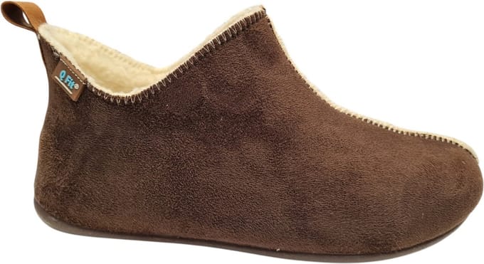 Q Fit Madrid Suede Mocca Dames Pantoffels - Mokka - 42