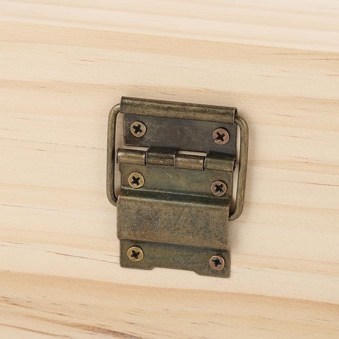 Boîte de rangement en bois naturel à une seule couche pour 74 bouteilles beige