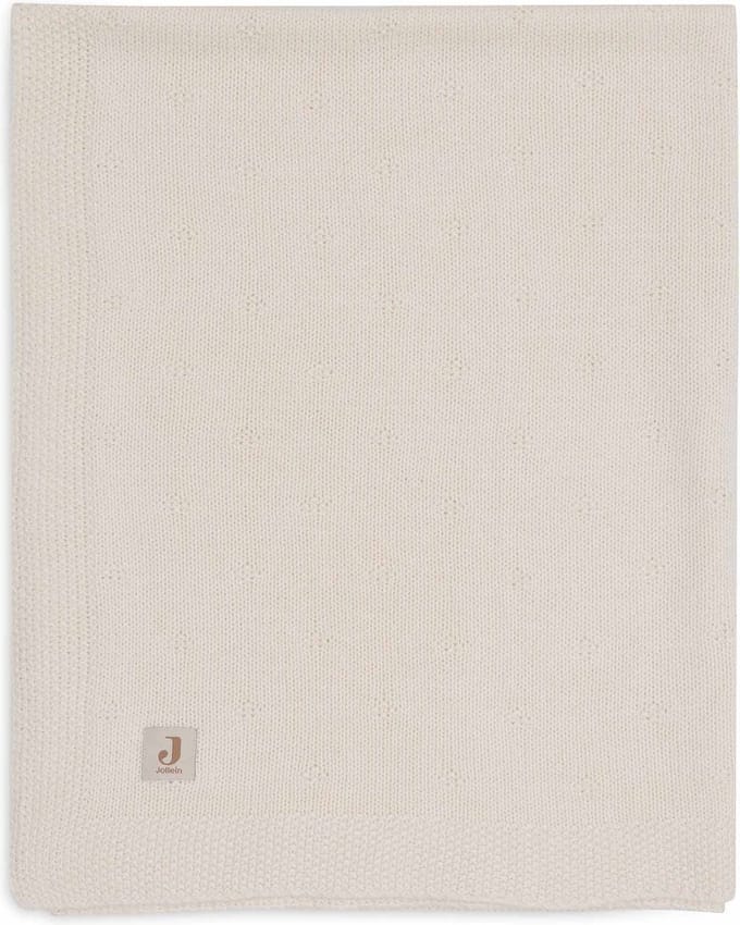 Jollein Deken Wieg 75x100cm Cosy Knit Ivory