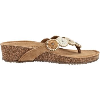 Lazamani Slippers beige Suede - Maat 37