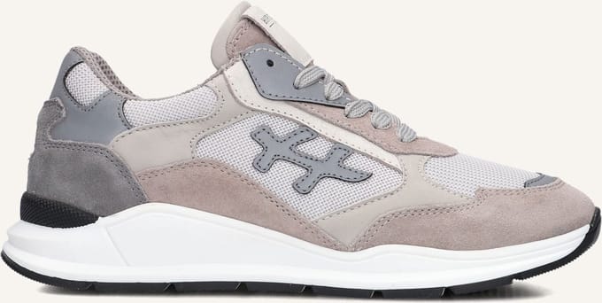 Hip H1829 Sneakers Jongens - Leren Sneaker - Taupe - Maat 38