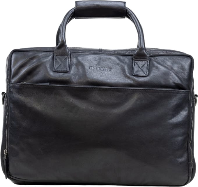 DSTRCT State Street Laptoptas 17 inch zwart