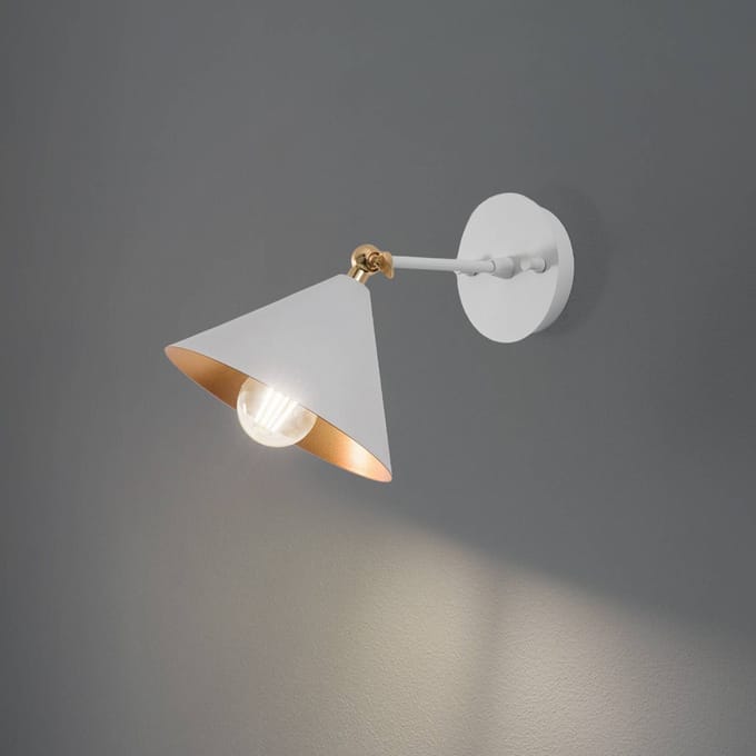 Opviq Wandlamp Berceste 185-A wit/goud
