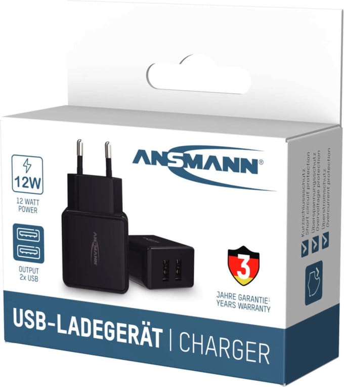 Ansmann Home Charger HC212 - Voedingskabel