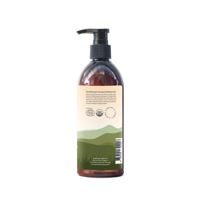 Phutawan Intree Crème Rafraîchissante Bio Montagne Maehongson Citronnelle 320 ml. 320 ml. white