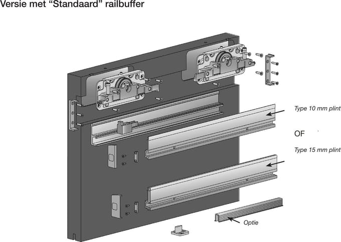 LINEA STANDAARD STOP 80 KG. 12/18MM (EXCLUSIEF PROFIEL)