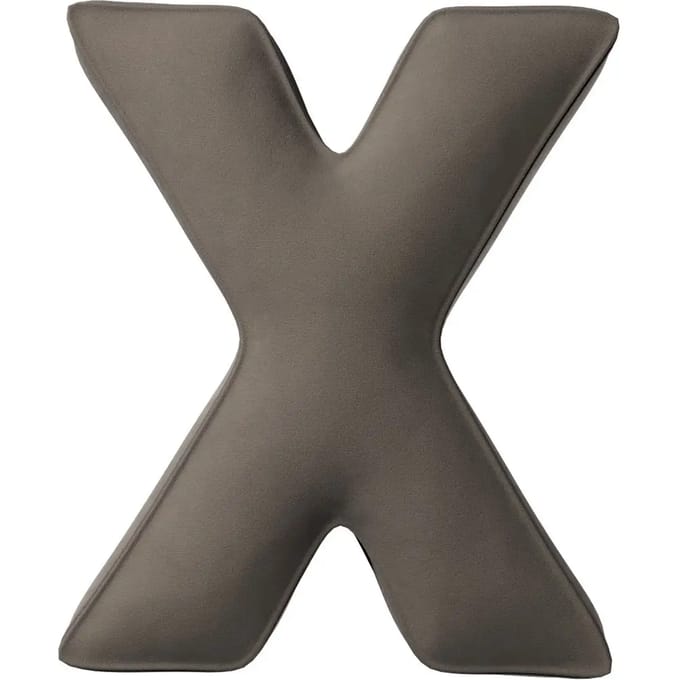 Kussen letter x Yellow Tipi Posh Velvet