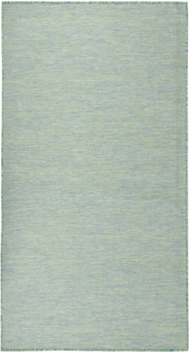 vidaXL - Buitenkleed - platgeweven - 140x200 - cm - turquoise