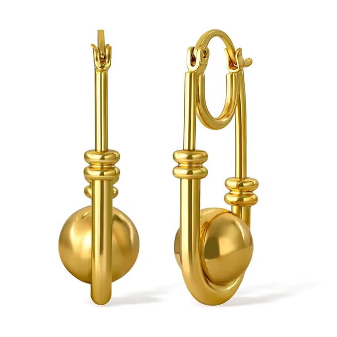 Gold Roundy Earrings