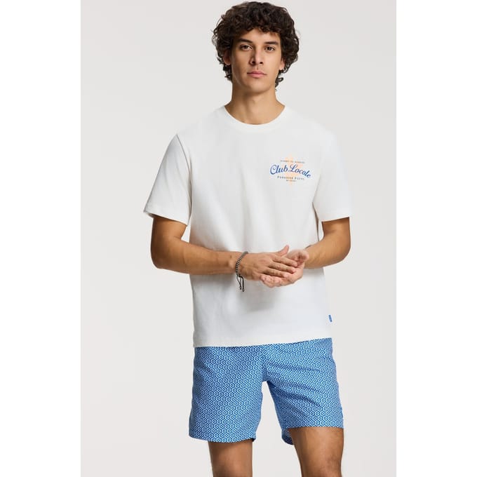 Shiwi Liam Regular T-shirt Paradise White Taglia: M | Pantaloncini Outlet | Uomo | Bianco