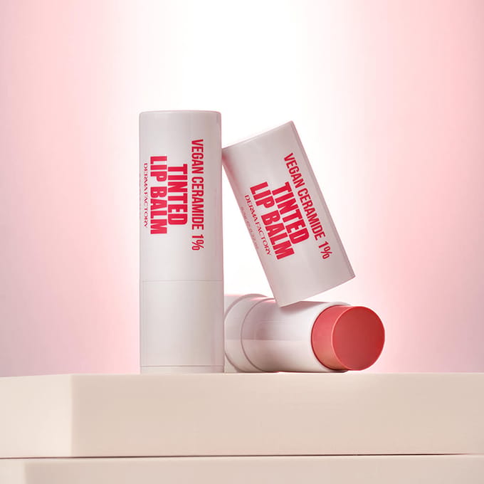 [DERMA FACTORY] Vegan Ceramide 1% Getinte Lippenbalsem 6,5 g pink