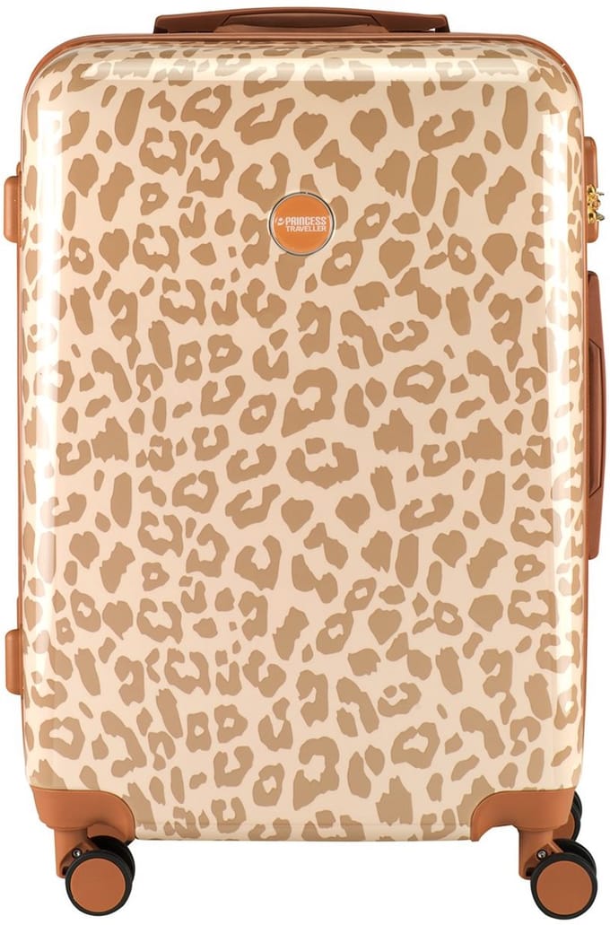Princess Traveller Leopard - Reiskoffer - Crème/Taupe - M - 66cm