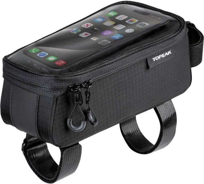 Fiets frame tas met waterdichte telefoonhouder en opbergvakken