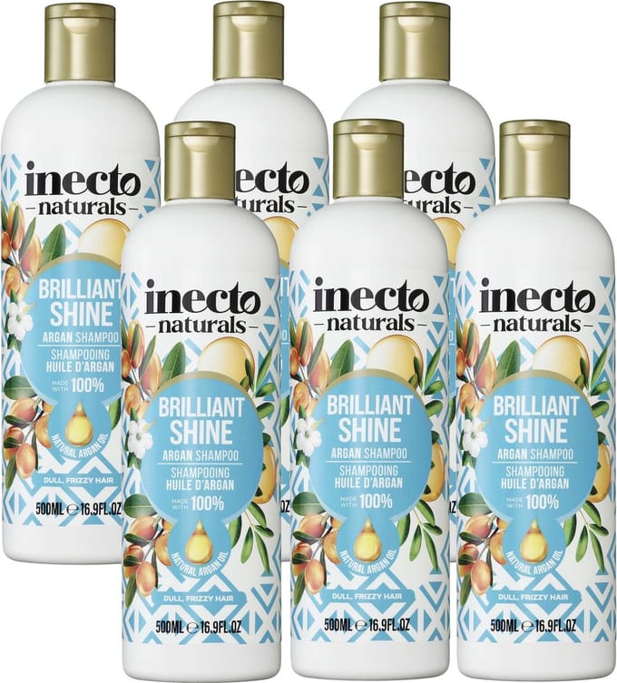 Inecto - Argan Shampoo - 6 pak - Voedend - Hydraterend - Natuurlijk