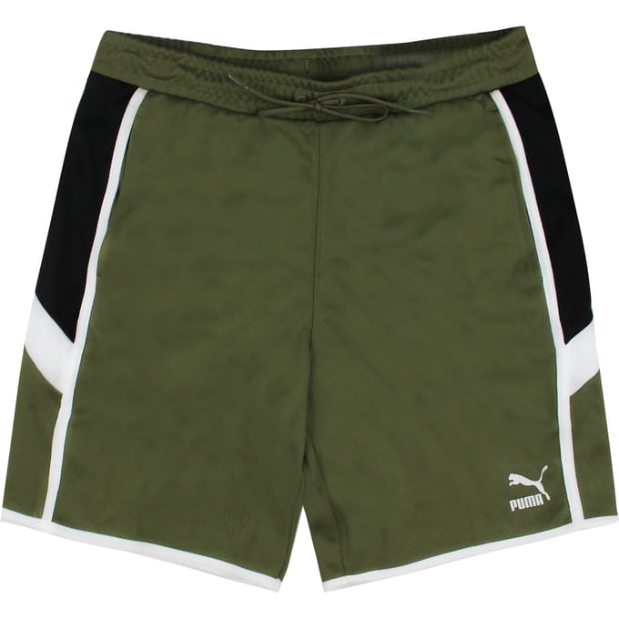 Puma Iconic MCS 8" Burnt Olive Heren Track Shorts 596451 49