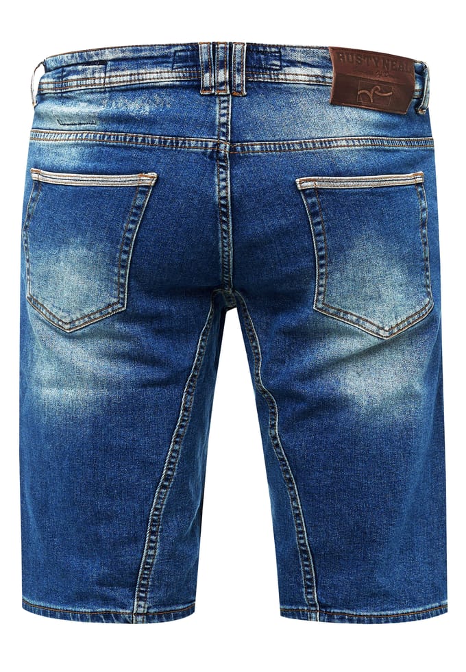 Slim Fit Jeans Shorts "YAMETO" Blauw Gebruikt