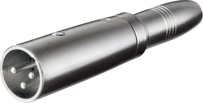 Electrovision XLR (m) - 6,35mm Jack stereo (v) adapter