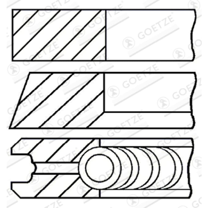 Goetze Engine Zuigerveren set GOETZE 08-432900-00