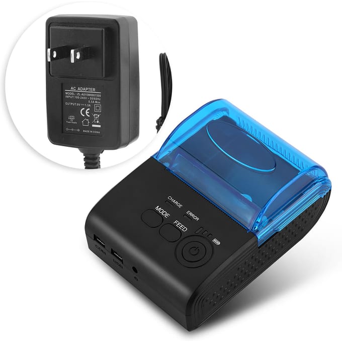 Mini Imprimante Thermique de Reçus 58mm Bluetooth4.0 POS ESC STAR pour Android black
