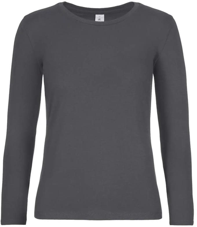Dames-T-shirt met lange mouwen B&C E190