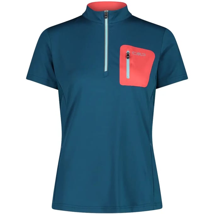 Dames-T-shirt met halve rits CMP