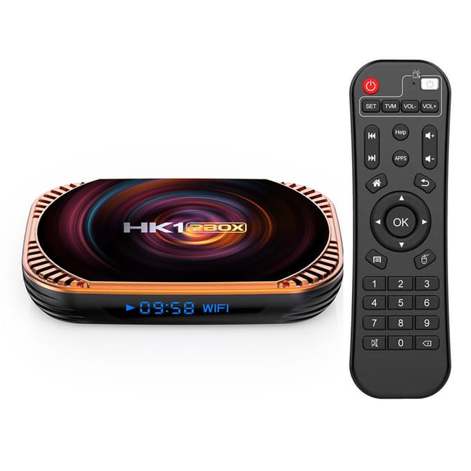 HK1 RBOX X4 Android 11.0 Smart TV Box UHD 4K Media Player Amlogic S905X4 H.265 VP9 8K Decoding EU-32G