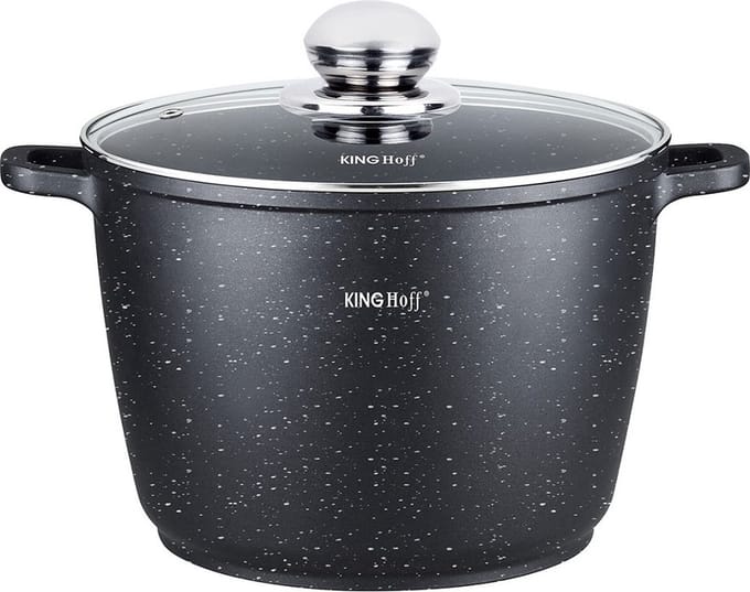 Kinghoff 1598 - Hoge Braadpan - met Aromaknop - 24 cm - 6.2 liter