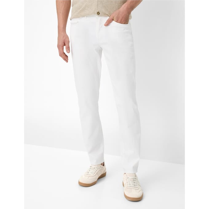 Brax Heren Jeans  Style CADIZ WHITE, denim wit, maat 40/32