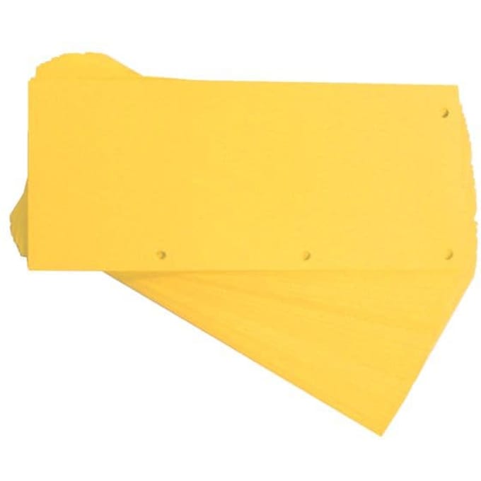 Scheidingsstrook Oxford Duo 240x105mm geel 60 stuks