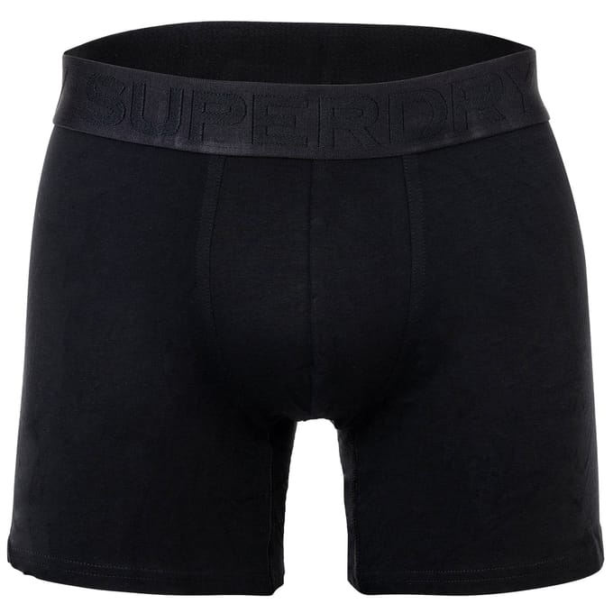 Superdry BOXER TRIPLE PACK Heren Onderbroek - Raven Black Marl